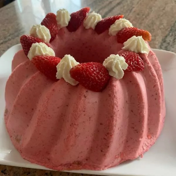 Bavarois aux fraises