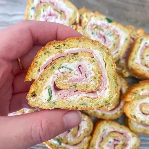 Roulé apéro à la courgette