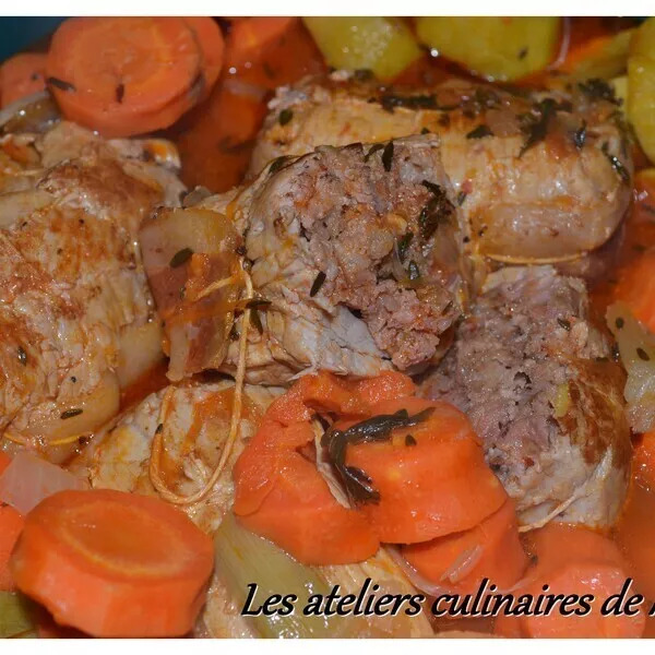 Paupiettes de veau aux champignons