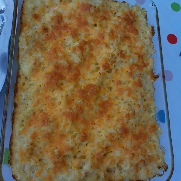 Gratin de pâtes au cheddar (Mac and cheese) 