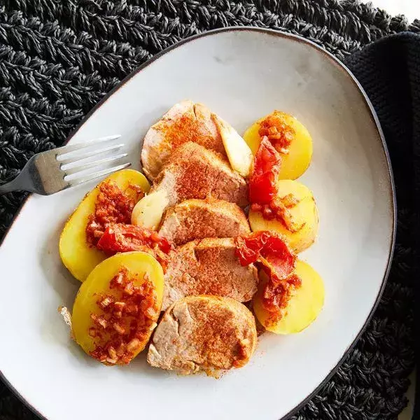 Filet mignon mariné au paprika