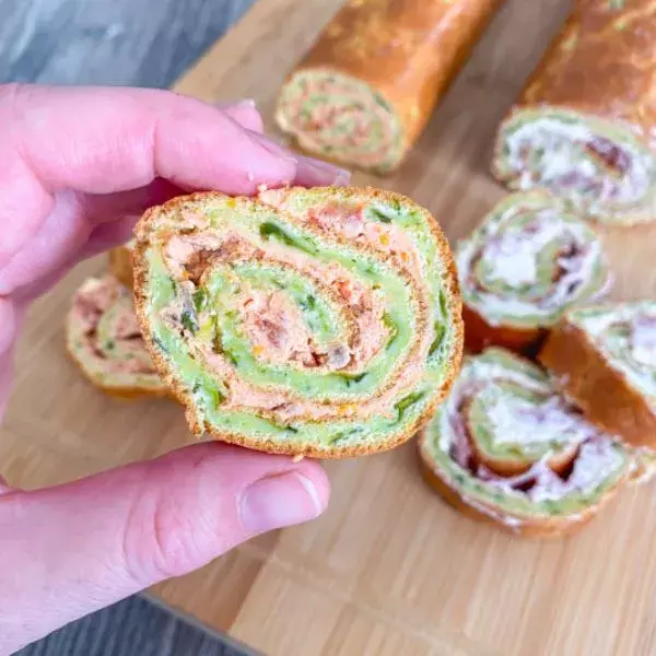 Roulé courgette tomates séchées