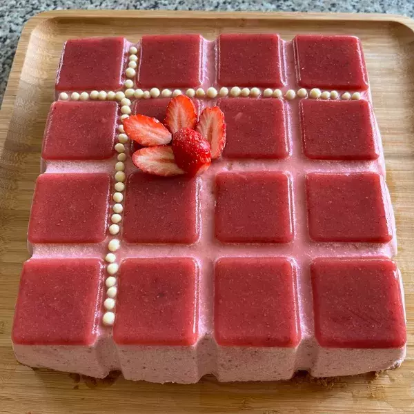 Bavarois à la fraise