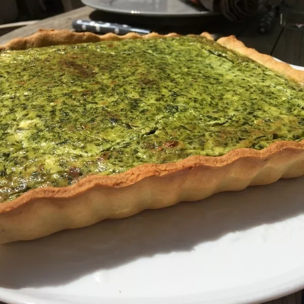 Tarte aux épinards et à la fêta