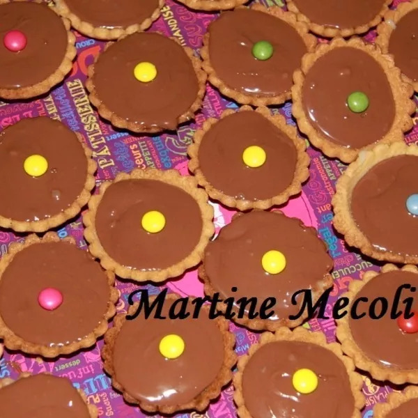 Mini tartelettes au caramel salé et chocolat façon Twix 