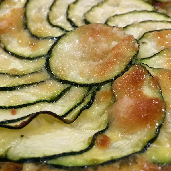 Soleil de courgettes au chèvre 