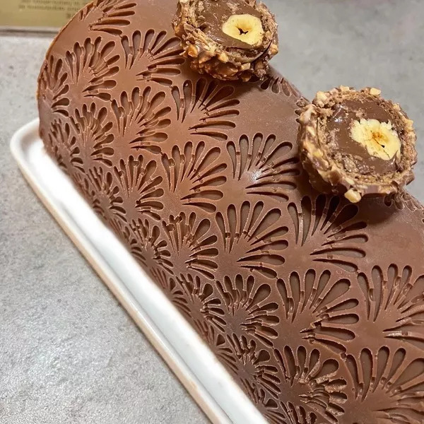 Bûche Ferrero et Nutella