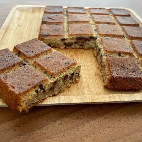 Gâteau banane et pépites de chocolat