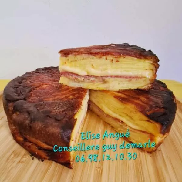 Gateau invisible de pommes de terre a la raclette