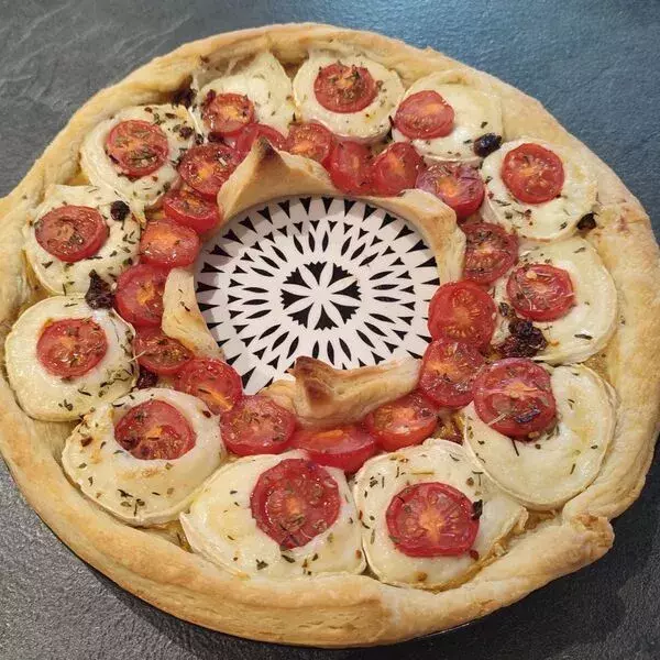 Tarte estivale chèvre tomate