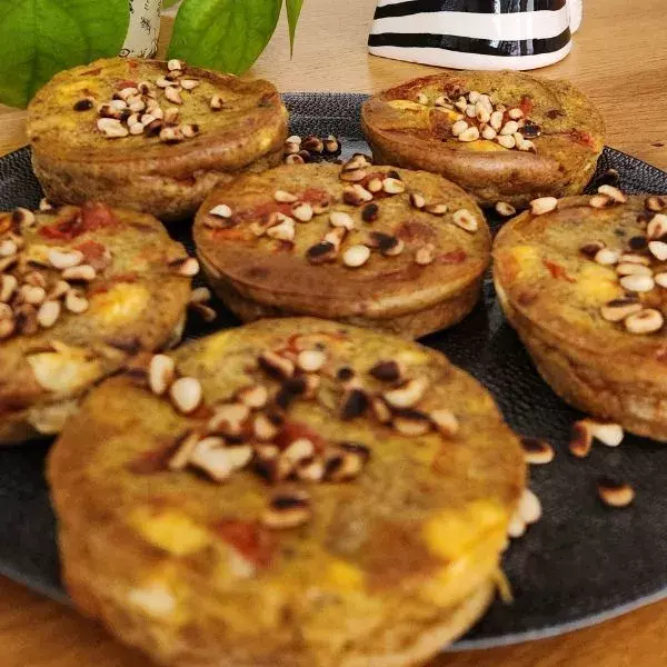 TARTELETTES ESTIVALES AUX LEGUMES ET PESTO VERDE