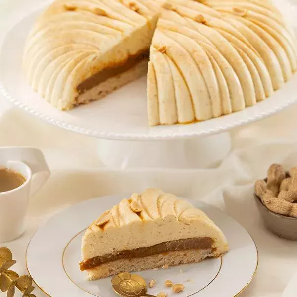 Entremet cacahuète vanille