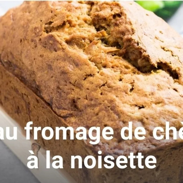 Cake au fromage de chèvre et à la noisette