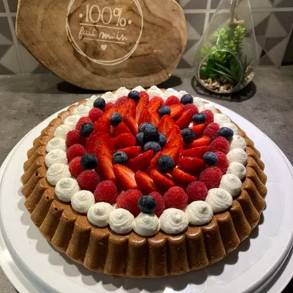 Gâteau renversé aux fruits