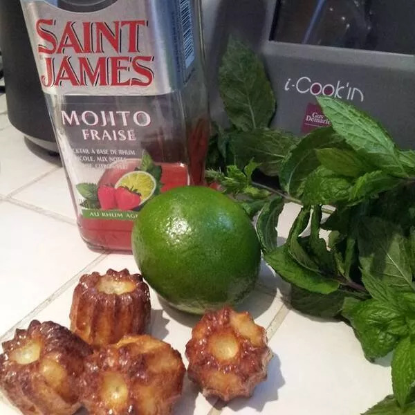 Mini cannelés Mojito Fraise