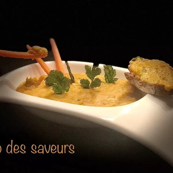 Houmous de lentilles corail et courge butternut