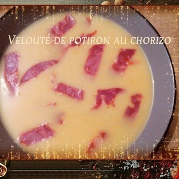 Velouté de potiron au chorizo