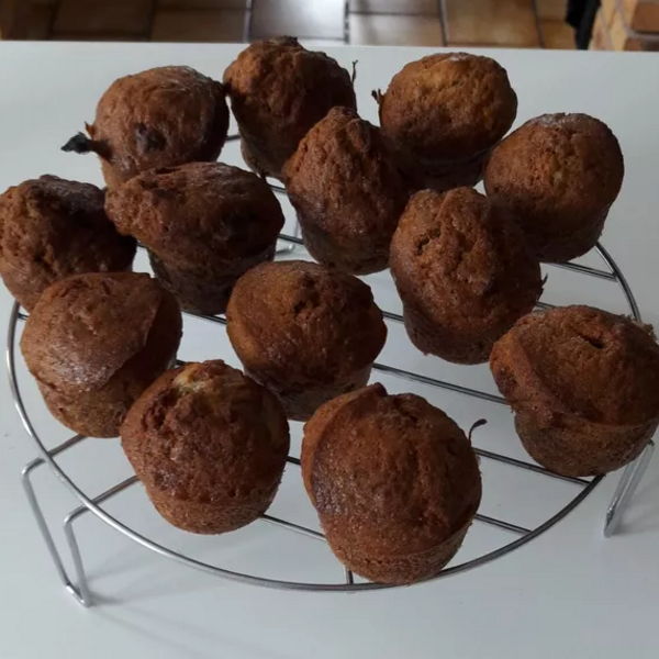 Petits gâteaux fondants à la rhubarbe