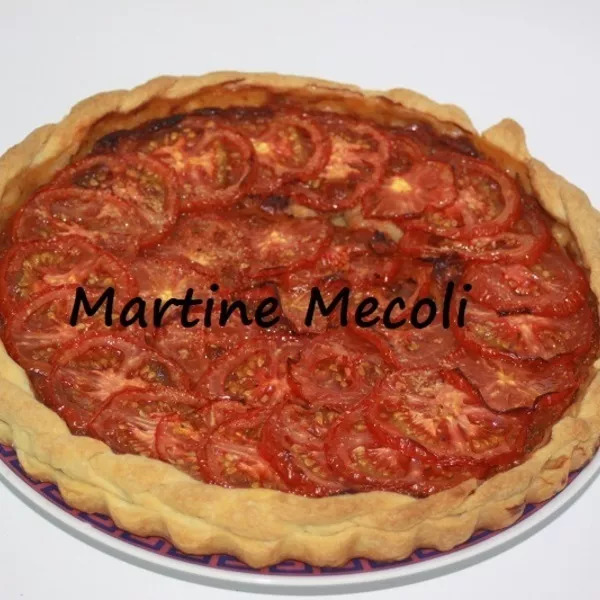 Tarte fine aux tomates et basilic