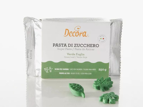 Pâte à sucre vert feuille 250 g, Decora