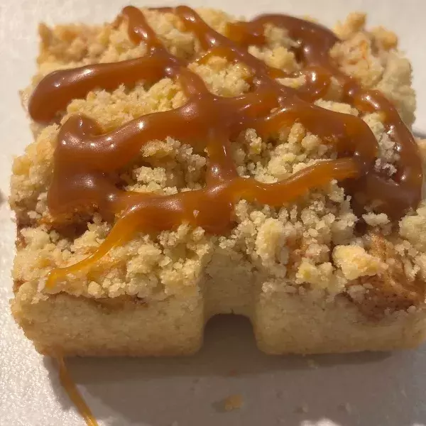 les carrés streusel aux pommes