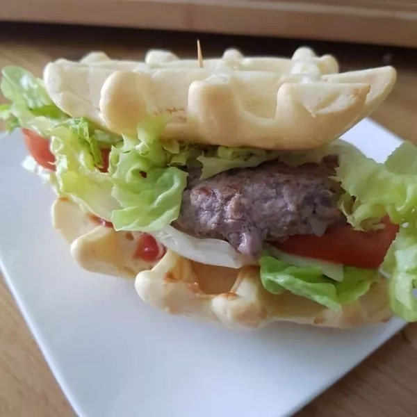 Burger gaufre 