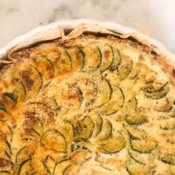 Tarte aux courgettes, sarrasin et tofu soyeux (sans i-Cook'in)