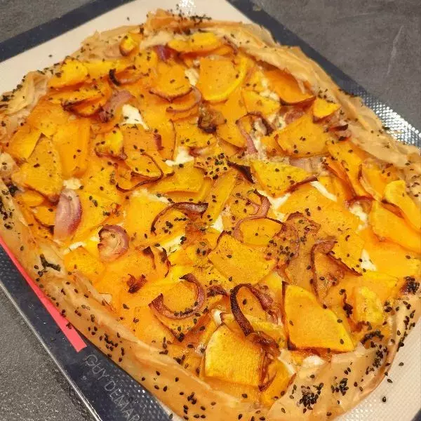 Tarte fine butternut brousse de brebis