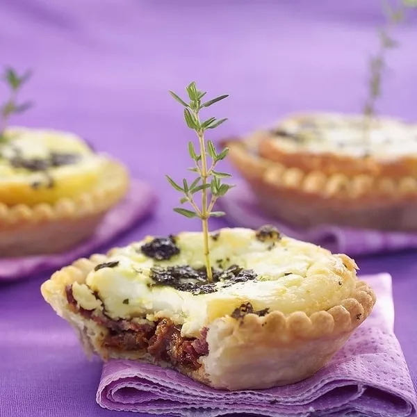 Tartelettes de magret de canard au chèvre