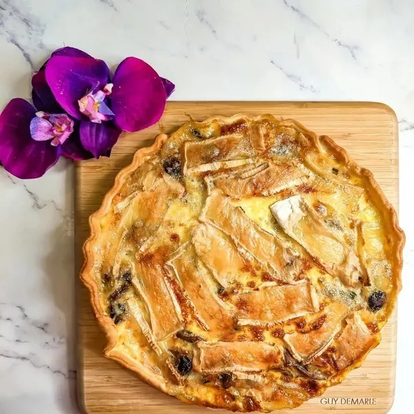 Quiche aux champignons et Brie 