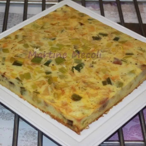 Clafoutis aux poireaux