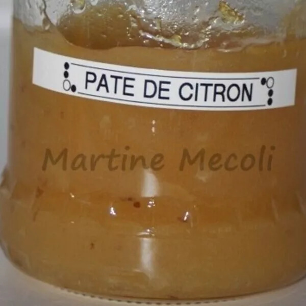 Pâte de citrons