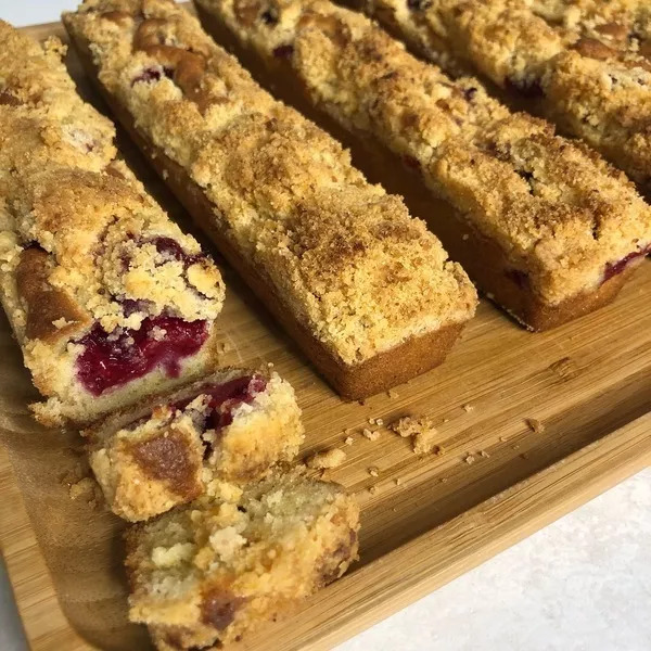 Crumb-cakes à la framboise