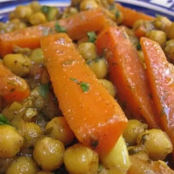 Tajine de carottes et pois chiche