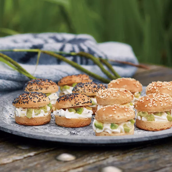 Mini-burgers à l'avocat