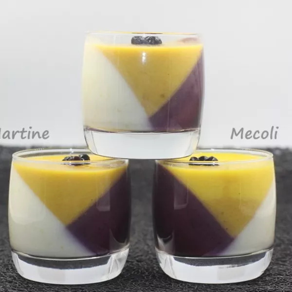 Trio de crèmes fruitées en verrines