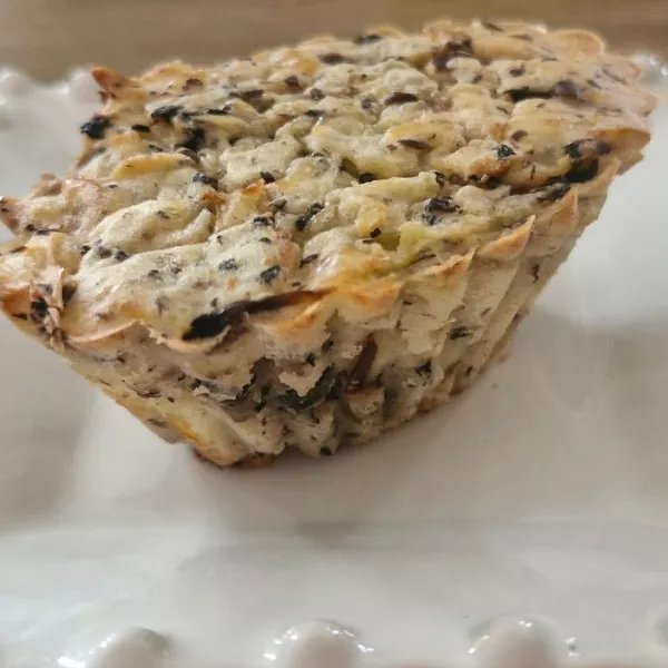 Moelleux pommes de terre - champignons et fromage 
