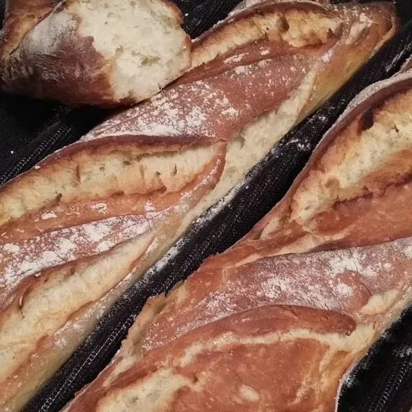 Baguettes croustillantes en 1h