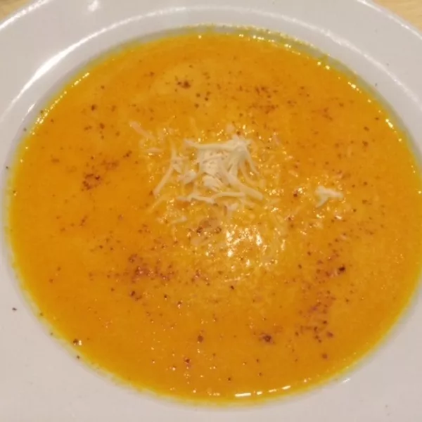 Soupe de patates douces et potiron