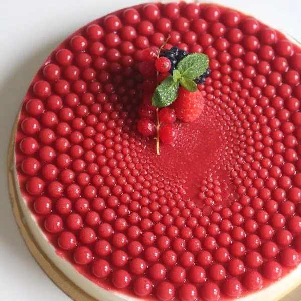 Panna cotta fraise et chocolat blanc