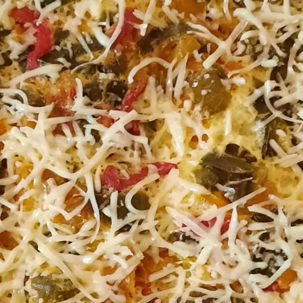 QUICHE SANS PATE POIVRONS SAUMON&CREVETTES