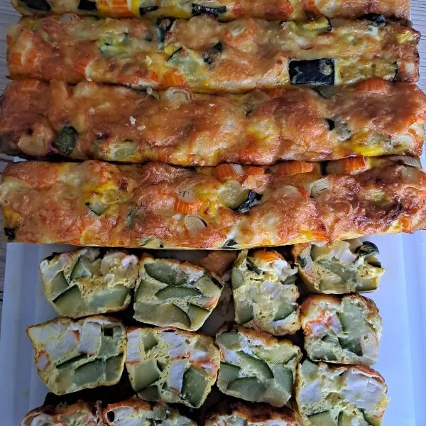 cakes courgettes surimis chèvre