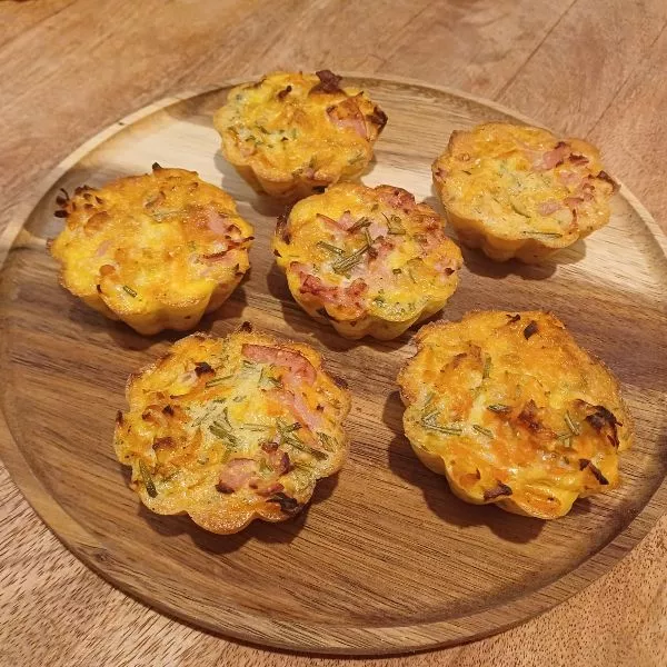 Flans aux carottes et bacon