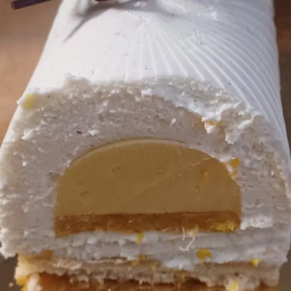 Bûche vanille clémentine