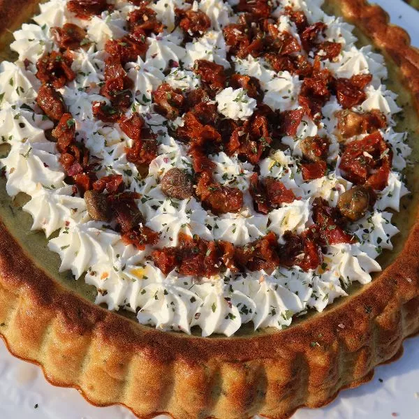 Tarte renversée aux courgettes