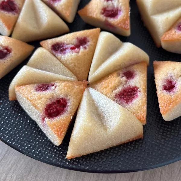 Financiers aux framboises 