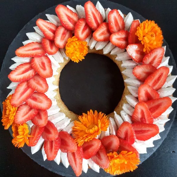 Palet couronne aux fraises