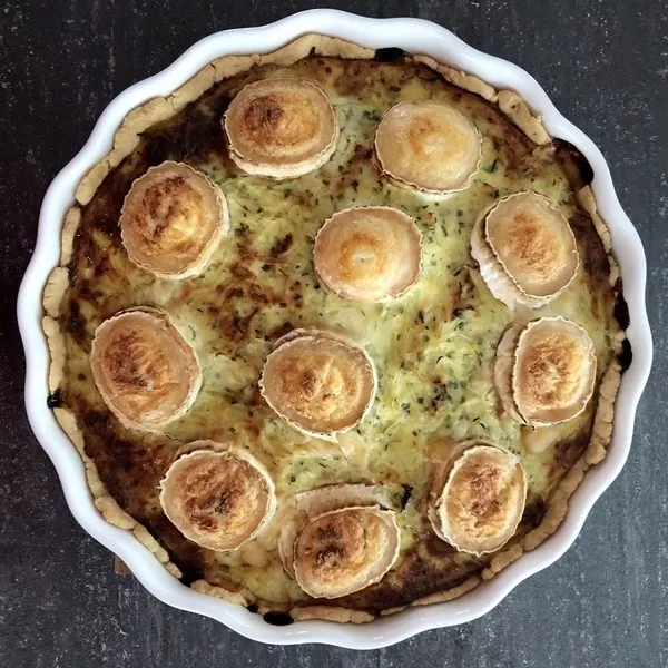 Tarte poireaux/chèvre allégée