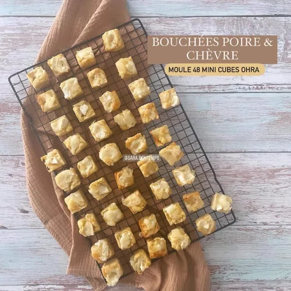 Bouchées poire et chèvre 