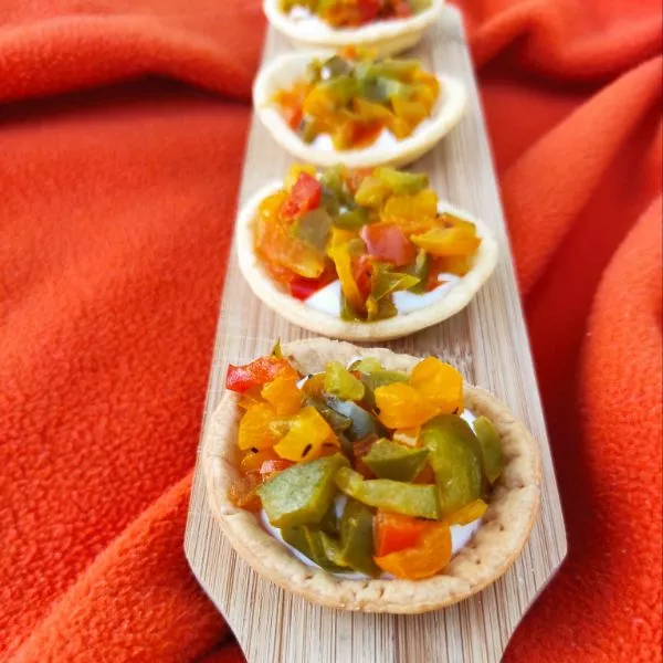 Tartelettes poivrons ricotta